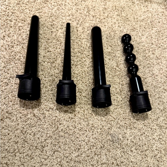 Black Curling Wand Set with Interchangeable Barrels - Picture 3 of 6
